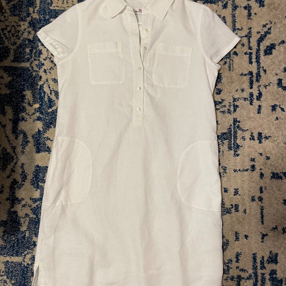 White Linen Vineyards Vines Dress